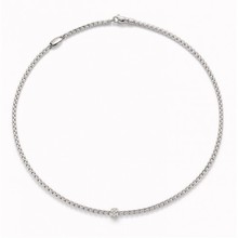 Fope FOPE Collier Eka 18k Witgoud met diamant 730C Pave W