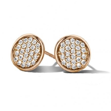 Mrs.Janssen Mrs. Janssen Oorstekers 14k Roségoud met diamant 604197
