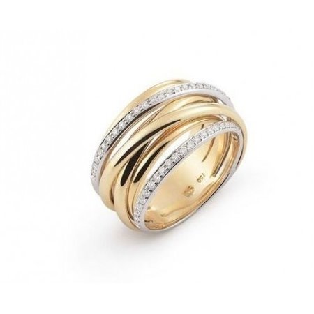 AL CORO AL CORO Serenata ring geelgoud 18k met 0,44ct briljant R6406