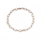 HuisCollectie HuisCollectie Collier 14k roségoud met diamant 20650