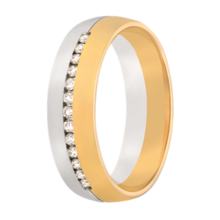 Aller Spanninga Aller Spaninga trouwringen 14k Bicolor geel wit goud 978