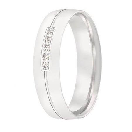 Aller Spanninga Aller Spaninga trouwringen 14k witgoud 1018