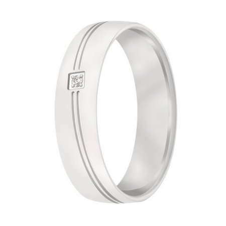 Aller Spanninga Aller Spaninga trouwringen 14k witgoud 1011