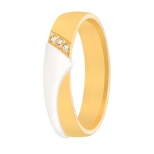 Aller Spanninga Aller Spaninga trouwringen 14k Bicolor geel wit goud 992