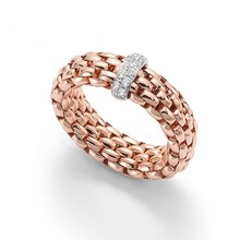 Fope FOPE Ring Flex-It Vendôme 18k Roségoud met diamant 55902AX_BB_R_XBX_00M