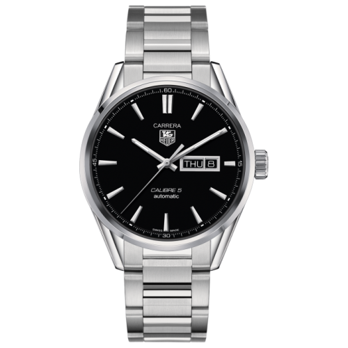 TAG HEUER Carrera Calibre 5 Day-Date Automatic 41mm WAR201A.BA0723 -  Juwelier van der Weerd - Janssen Zeist