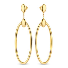 Mrs.Janssen Mrs.Janssen Oorhangers 14k geelgoud ovaal 603735