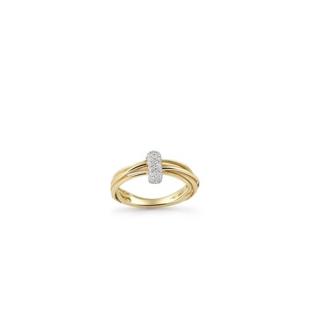 Cammilli Cammilli Ring Tie Chic 18K Geelgoud met diamant GAN2625U