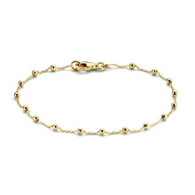 Mrs.Janssen Mrs.Janssen Armband 14k geelgoud Bolletjes 19cm 606225