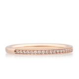 Bron BRON Ring stax 2mm 18k Roségoud  wit diamant 0.12ctGVsi 8RR3502BR