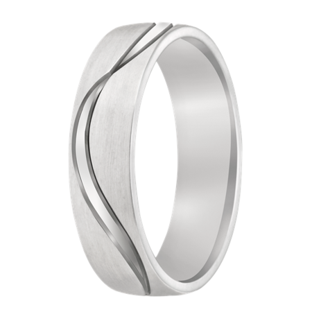 Aller Spanninga Aller Spanninga trouwringen 14k witgoud 998