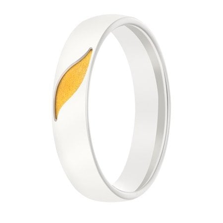 Aller Spanninga Aller Spaninga trouwringen 14k Bicolor geel wit goud 994