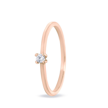 MissSpring Miss Spring Ring MSR506 roségoud met 0.04ct diamant
