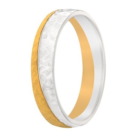 Aller Spanninga Aller Spaninga trouwringen 14k Bicolor geel wit goud 966