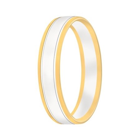 Aller Spanninga Aller Spaninga trouwringen 14k Bicolor geel wit goud 1032