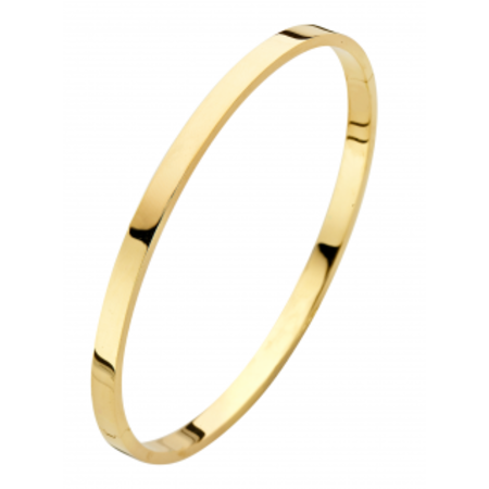 Fjory FJORY Armband 14k Geelgoud 4mm vlak 40-A386104