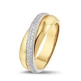 HuisCollectie HuisCollectie Ring 14k bicolor met diamant 606283