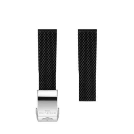 Breitling Breitling horlogeband 22MM zwart rubber voor vouwslot 279S