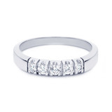 R&C R&C Ring Carole 14k Witgoud met 0.20ct SI/R diamant RIN1704-5/SIR - WG