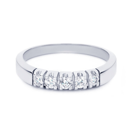 R&C R&C Ring Carole 14k Geelgoud met 0.03ct P/W diamant RIN1701-3-GW - Copy - Copy - Copy