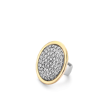 Tirisi Moda TIRISI  Moda Copacabana schuif bedel 18k geelgoud met diamant TM6161D(2T)