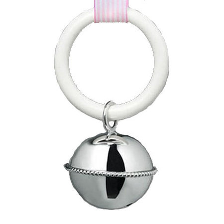 Rammelaar zilver bol parelrand WG-16925