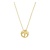 HuisCollectie Huiscollectie 14k geelgouden collier met ronde hanger met voetjes 44cm 606900