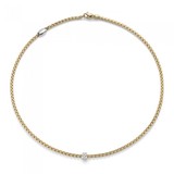 Fope FOPE Collier Eka 18k Geelgoud met diamant 730C Pave