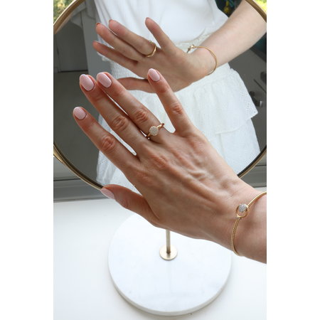 Tirisi TIRISI Armband Amsterdam 18k Geelgoud met diamant TB2088D(2T)