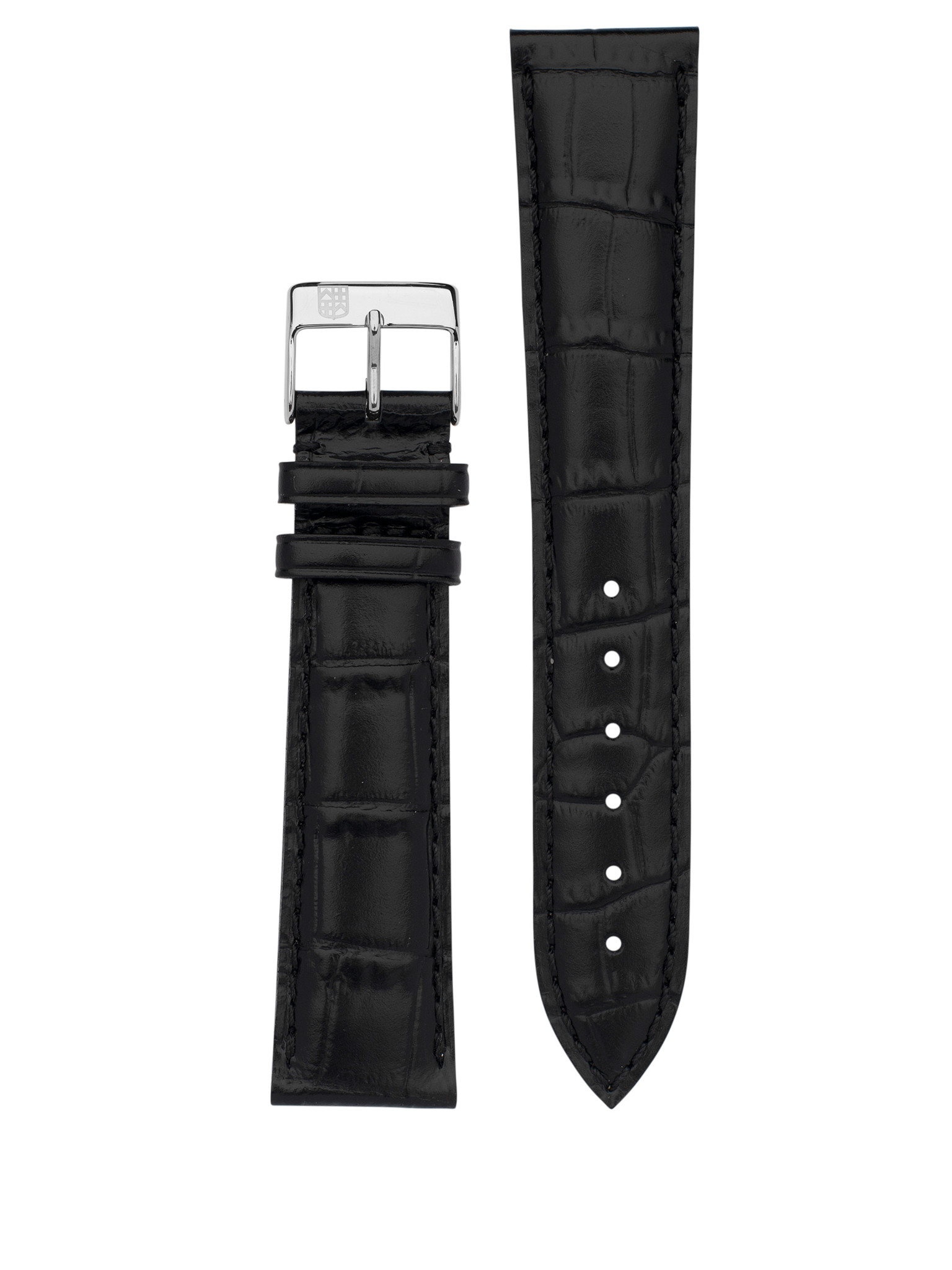 Frederique Constant Alligator horlogeband 20-18 zwart FCS-ALB20X18 -  Juwelier van der Weerd - Janssen Zeist