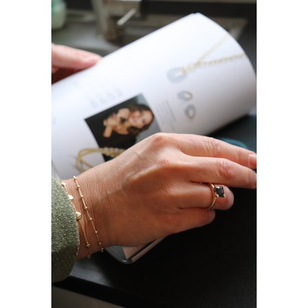 Mrs.Janssen Mrs.Janssen Armband 14k geelgoud Bolletjes 19cm 606225