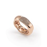 AL CORO AL CORO Ring La Piazza 18k Roségoud met diamant NR824BR