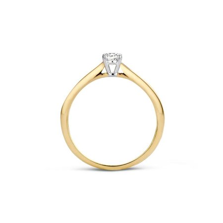 Blush Blush Ring 14k bicolor met zirkonia 1187BZI