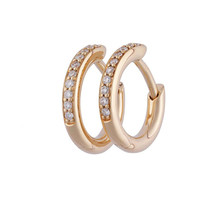 Bron BRON Creolen 13mm 18k Roségoud met champagne diamant 7OR477913CBR