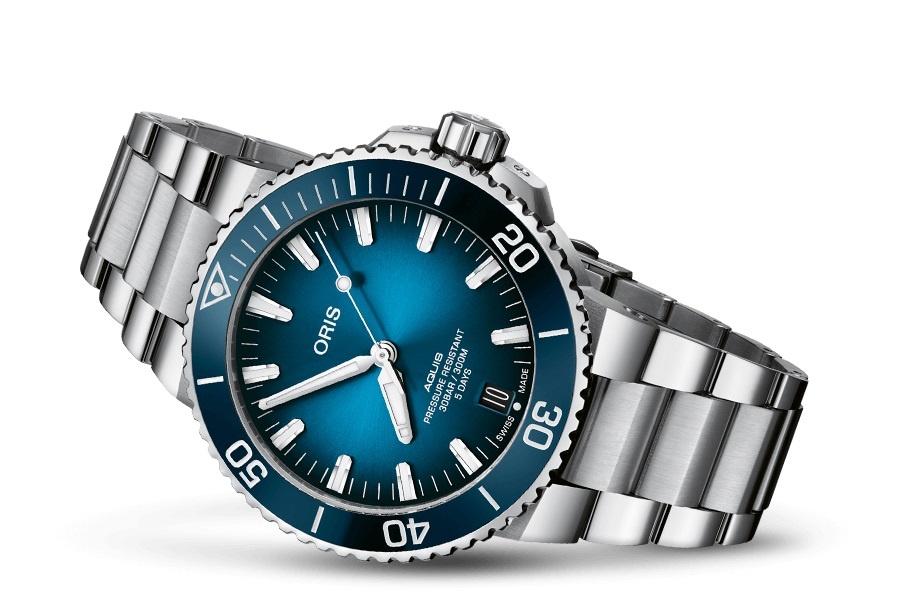 ORIS Aquis Date 43.5mm Calibre 400 400-7763-4135-07-8-24-09peb - Juwelier  van der Weerd - Janssen Zeist