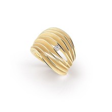 Cammilli Cammilli Ring Dune Velaa 18k Geelgoud met diamant GAN3151U