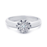 R&C R&C Ring 14k Witgoud Enthourage met diamant RIN0026-2100-W