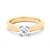 R&C R&C Ring Feline 14k geelgoud met 0.05ct P/W diamant RIN0082-0.05-PW
