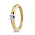 R&C R&C Ring Camille 14k geel/witgoud met 0.10ct SI/R diamant RIN0016S/GG/WG