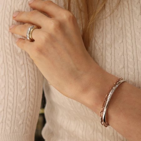 Fjory FJORY Armband 14k geelgoud 5mm ovaal 40-A356105 - Copy - Copy