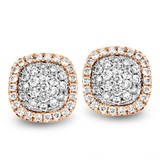 Tirisi TIRISI Oorstekers Mini Sweeties 18k roségoud met diamant TE9235D(2P)