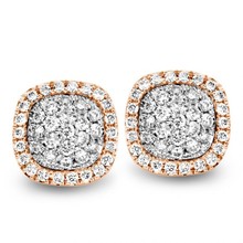 Tirisi TIRISI Oorstekers Mini Sweeties 18k roségoud met diamant TE9235D(2P)
