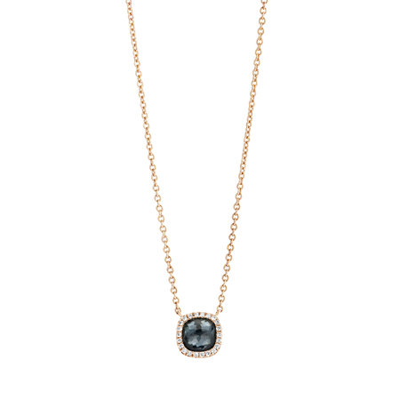 Tirisi Tirisi Milano Mini Sweeties Collier 18k Roségoud met Hematiet en diamant TP9152HMP