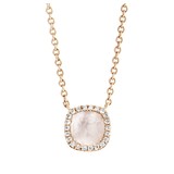 Tirisi Tirisi Milano Mini Sweeties Collier 18k roségoud met parelmoer en diamant TP9152WQP
