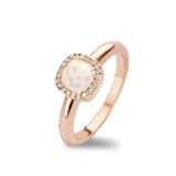 Tirisi Tirisi Milano Mini Sweeties Ring 18k Roségoud met parelmoer en diamant TR9624WQP