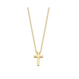 Blush Blush Ketting  geelgoud 14Krt met kruisje 3091YGO