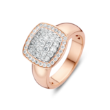 Tirisi Moda Tirisi Milano Due Ring 18k roségoud met diamant TR9698D(2P)