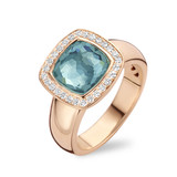 Tirisi Moda Tirisi Milano Tre Ring 18k roségoud met London Blue topaas TR9697LBTP