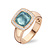 Tirisi Moda Tirisi Milano Tre Ring 18k roségoud met London Blue topaas TR9697LBTP