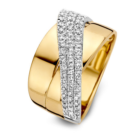 HuisCollectie HuisCollectie Ring 14k bicolor met diamant 607855